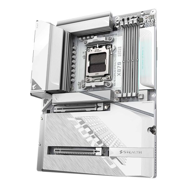 GIGABYTE X870 AORUS STEALTH ICE AMD X870 Socket AM5 ATX (X870 A STEALTH ICE)