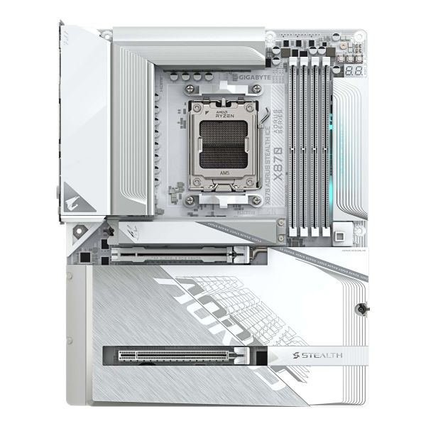 GIGABYTE X870 AORUS STEALTH ICE AMD X870 Socket AM5 ATX (X870 A STEALTH ICE)