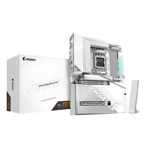 GIGABYTE X870 AORUS STEALTH ICE AMD X870 Socket AM5 ATX (X870 A STEALTH ICE)