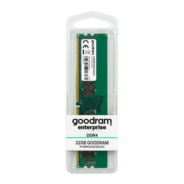 Goodram 32GB 3200MHz ECC UDIMM W-MEM3200E4D832G geheugenmodule 1 x 32 GB DDR4 288-pin DIMM (W-MEM3200E4D832G)