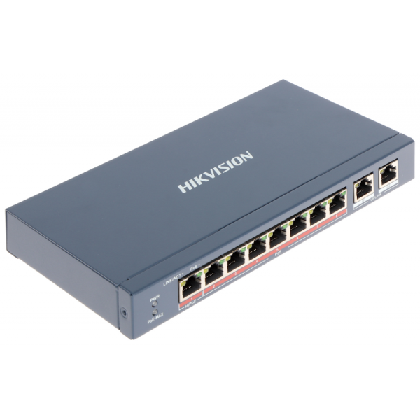 Hikvision DS-3E0310HP-E(C) network switch Unmanaged Fast Ethernet (10/100) Power over Ethernet (PoE) Blue (DS-3E0310HP-E(C))