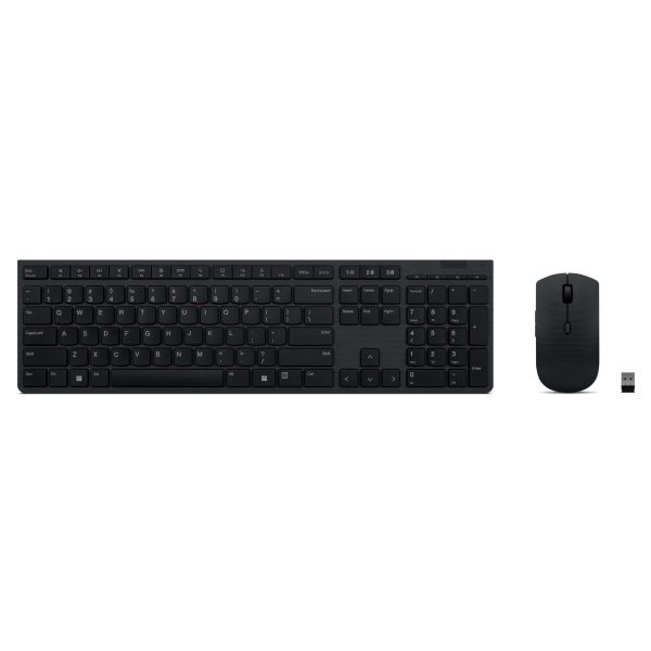 Lenovo 4X31K03931 toetsenbord Inclusief muis RF-draadloos + Bluetooth Amerikaans Engels Zwart (4X31K03931)
