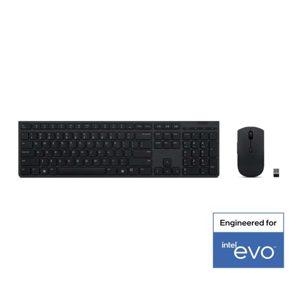 Lenovo 4X31K03931 toetsenbord Inclusief muis RF-draadloos + Bluetooth Amerikaans Engels Zwart (4X31K03931)
