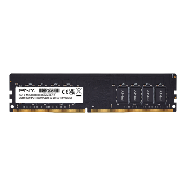 PNY Speichermodul PNY Performance 32 GB (1x 32GB) DDR4 3200 Mhz CL22 (MD32GSD43200-SI) Bulk (MD32GSD43200-SI) (MD32GSD43200-SI)