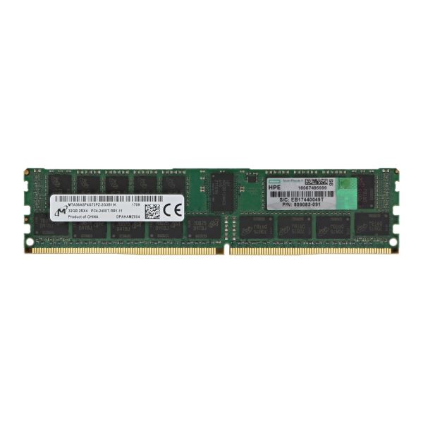 HP Hewlett Packard Enterprise HPE - DDR4 - Modul - 32GB - DIMM 288-PIN - 2400 MHz / PC4-19200 - CL17 registriert - ECC (809083-0 (809083-091N)