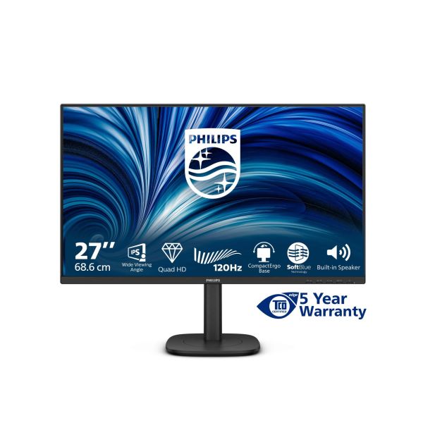 Philips 27B2N3500J/00 computer monitor 68,6 cm (27") 2560 x 1440 Pixels 2K LCD Zwart (27B2N3500J)