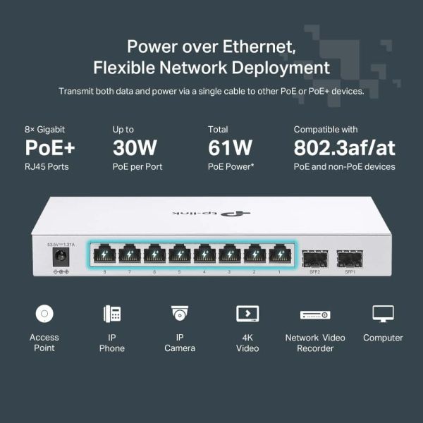 TP-Link FESTA FS310GP netwerk-switch Managed L2/L2+ Gigabit Ethernet (10/100/1000) Power over Ethernet (PoE) 1U Wit (FESTA FS310GP)