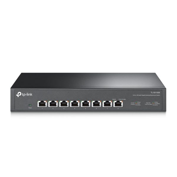 TP-Link TL-SX1008 netwerk-switch Unmanaged 10G Ethernet (100/1000/10000) 1U Zwart (SX1008) TP-Link TL-SX1008 netwerk-switch Unmanaged 10G Ethernet (100/1000/10000) 1U Zwart (SX1008)