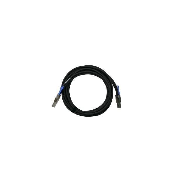 QNAP CAB-SAS30M-8644 Serial Attached SCSI (SAS)-kabel 3 m Zwart, Metallic (CAB-SAS30M-8644) QNAP CAB-SAS30M-8644 Serial Attached SCSI (SAS)-kabel 3 m Zwart, Metallic (CAB-SAS30M-8644)