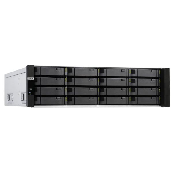 QNAP ES1686dc NAS Rack (3U) Ethernet LAN Zwart, Grijs D-2123IT (ES1686DC-2123IT-64G)