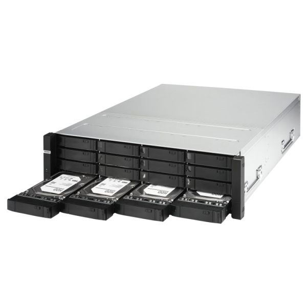 QNAP ES1686dc NAS Rack (3U) Ethernet LAN Zwart, Grijs D-2123IT (ES1686DC-2123IT-64G)