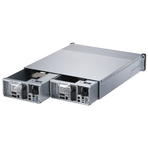 QNAP ES2486dc NAS Rack (2U) Ethernet LAN Zwart D-2142IT (ES2486DC-2142IT-128G)