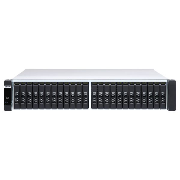QNAP ES2486dc NAS Rack (2U) Intel® Xeon® D D-2142IT 128 GB DDR4 0 TB QNAP Enterprise System Zwart (ES2486DC-2142IT-128G)