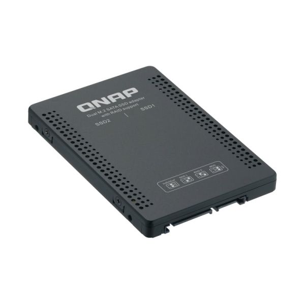 QNAP QDA-A2MAR behuizing voor opslagstations SDD-behuizing Zwart M.2 (QDA-A2MAR)