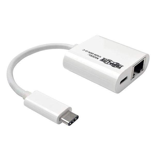 Eaton Tripp Lite Series USB C to Gigabit Ethernet Adapter USB Type C to Gbe 10/100/1000 Network Adapter US (U436-06N-GB)