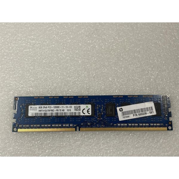 HP SPS-DIMM 8GB PC3-12800E512MX8 CL11 MEMORY (677034-001)