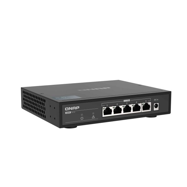 QNAP QSW-1105-5T netwerk-switch Unmanaged Gigabit Ethernet (10/100/1000) Zwart (QSW-1105-5T)