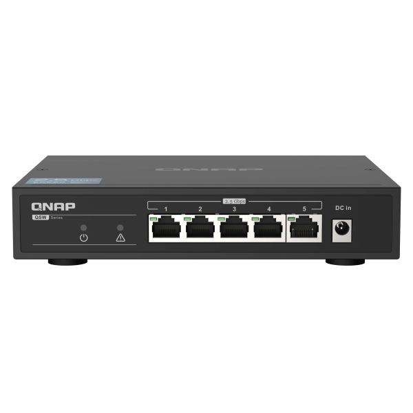 QNAP QSW-1105-5T netwerk-switch Unmanaged Gigabit Ethernet (10/100/1000) Zwart (QSW-1105-5T)