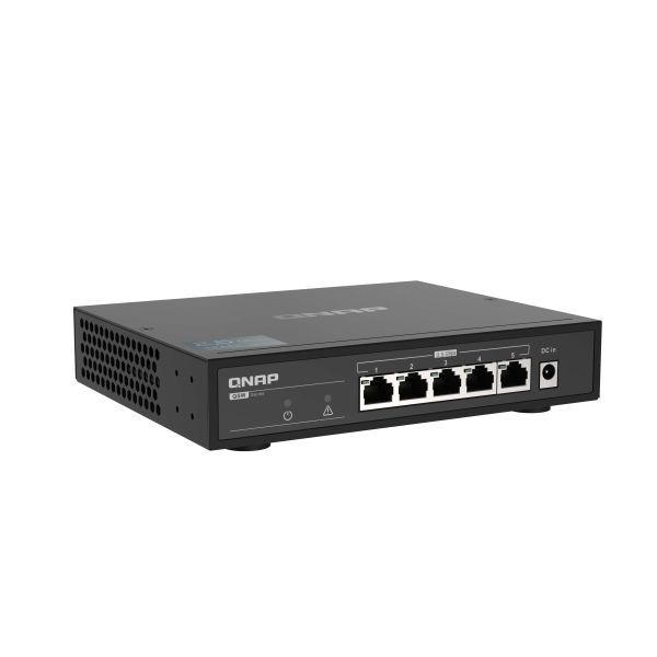 QNAP QSW-1105-5T netwerk-switch Unmanaged Gigabit Ethernet (10/100/1000) Zwart (QSW-1105-5T)