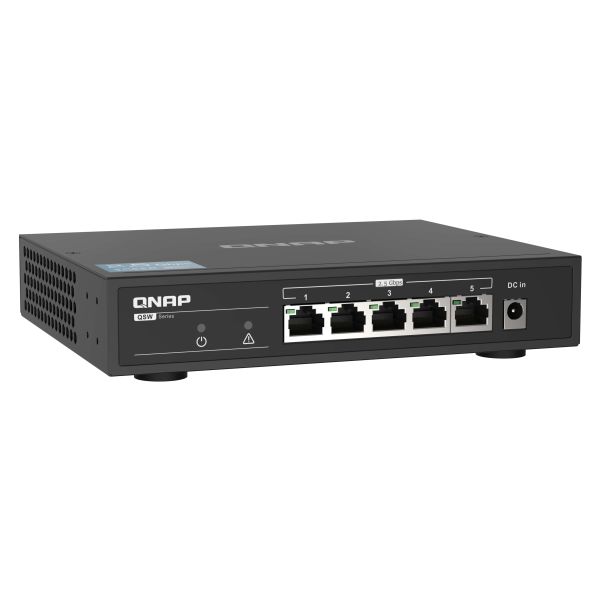 QNAP QSW-1105-5T netwerk-switch Unmanaged Gigabit Ethernet (10/100/1000) Zwart (QSW-1105-5T)