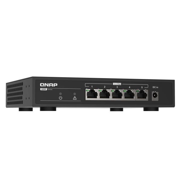 QNAP QSW-1105-5T netwerk-switch Unmanaged Gigabit Ethernet (10/100/1000) Zwart (QSW-1105-5T)