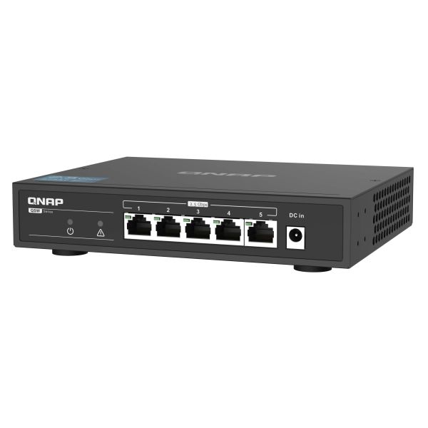 QNAP QSW-1105-5T netwerk-switch Unmanaged Gigabit Ethernet (10/100/1000) Zwart (QSW-1105-5T)