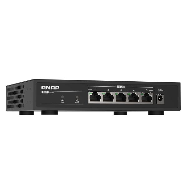 QNAP QSW-1105-5T netwerk-switch Unmanaged Gigabit Ethernet (10/100/1000) Zwart (QSW-1105-5T) QNAP QSW-1105-5T netwerk-switch Unmanaged Gigabit Ethernet (10/100/1000) Zwart