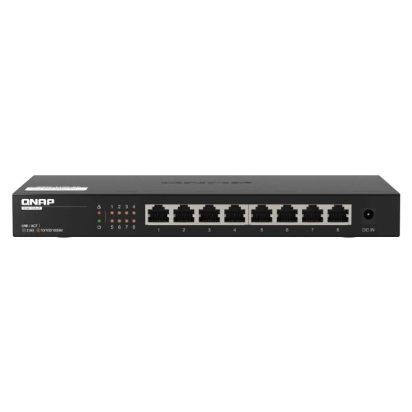 QNAP QSW-1108-8T netwerk-switch Unmanaged 2.5G Ethernet (100/1000/2500) Zwart (QSW-1108-8T) QNAP QSW-1108-8T netwerk-switch Unmanaged 2.5G Ethernet (100/1000/2500) Zwart (QSW-1108-8T)