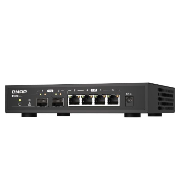 QNAP QSW-2104-2S netwerk-switch Unmanaged 2.5G Ethernet Zwart (QSW-2104-2S)