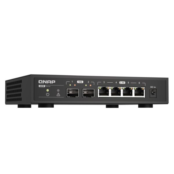 QNAP QSW-2104-2S netwerk-switch Unmanaged 2.5G Ethernet Zwart (QSW-2104-2S)