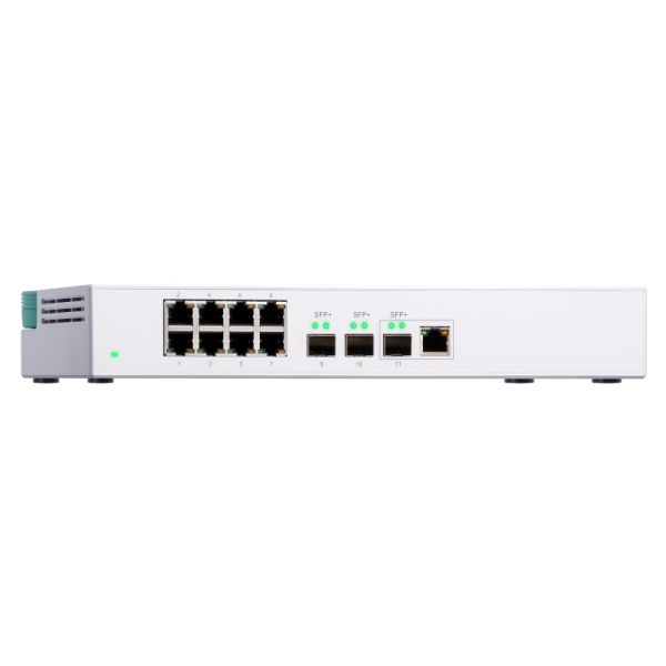 QNAP QSW-308-1C netwerk-switch Unmanaged Gigabit Ethernet (10/100/1000) Wit (QSW-308-1C)