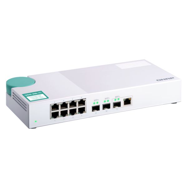 QNAP QSW-308-1C netwerk-switch Unmanaged Gigabit Ethernet (10/100/1000) Wit (QSW-308-1C)