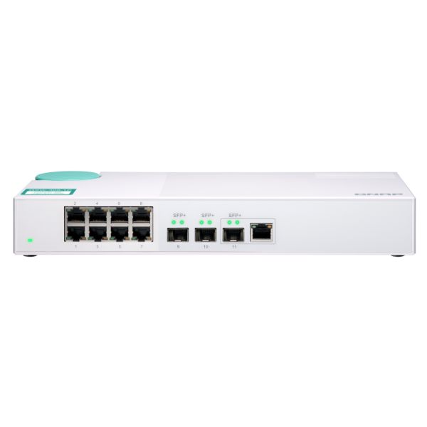 QNAP QSW-308-1C netwerk-switch Unmanaged Gigabit Ethernet (10/100/1000) Wit (QSW-308-1C)