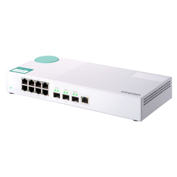QNAP QSW-308-1C netwerk-switch Unmanaged Gigabit Ethernet (10/100/1000) Wit (QSW-308-1C)