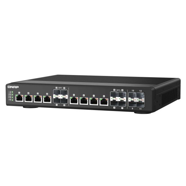 QNAP QSW-IM1200-8C netwerk-switch Managed L2 Geen Zwart (QSW-IM1200-8C)