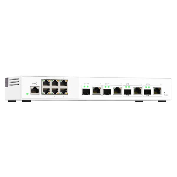 QNAP QSW-M2106-4C netwerk-switch Managed L2 2.5G Ethernet (100/1000/2500) Wit (QSW-M2106-4C)