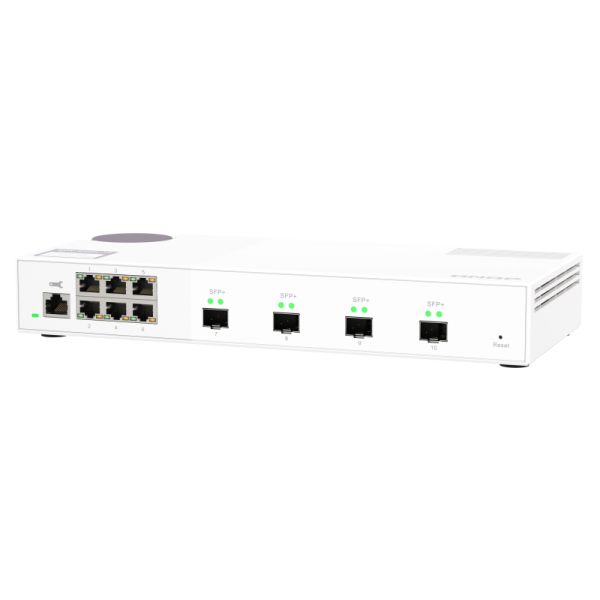 QNAP QSW-M2106-4S netwerk-switch Managed L2 2.5G Ethernet (100/1000/2500) Wit (QSW-M2106-4S)