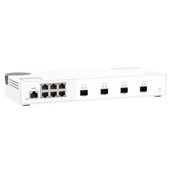 QNAP QSW-M2106-4S netwerk-switch Managed L2 2.5G Ethernet (100/1000/2500) Wit (QSW-M2106-4S)