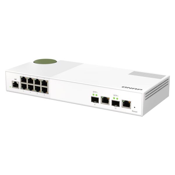 QNAP QSW-M2108-2C netwerk-switch Managed L2 2.5G Ethernet (100/1000/2500) Grijs, Wit (QSW-M2108-2C)