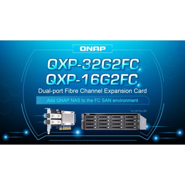 QNAP QXP-16G2FC netwerkkaart Intern Fiber 14025 Mbit/s (QXP-16G2FC)