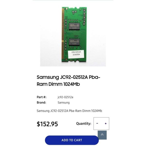 Samsung PBA-RAM DIMM 1024MB (JC92-02512A)