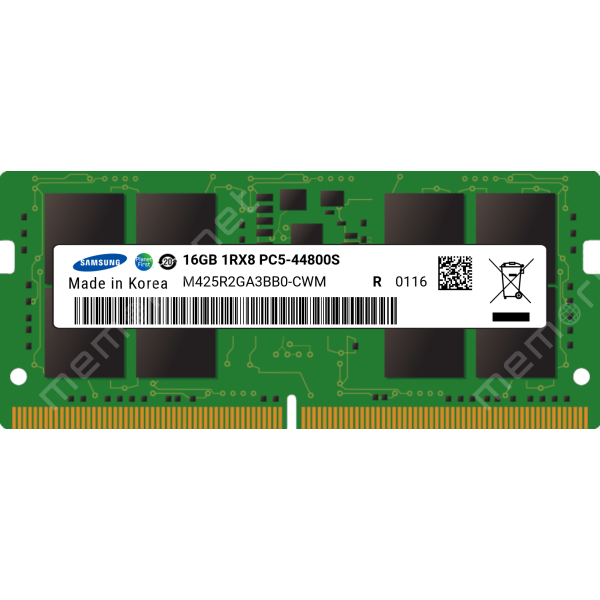 Samsung 16GB Samsung DDR5 PC5-44800 5600Mhz SODIMM (M425R2GA3BB0-CWM)