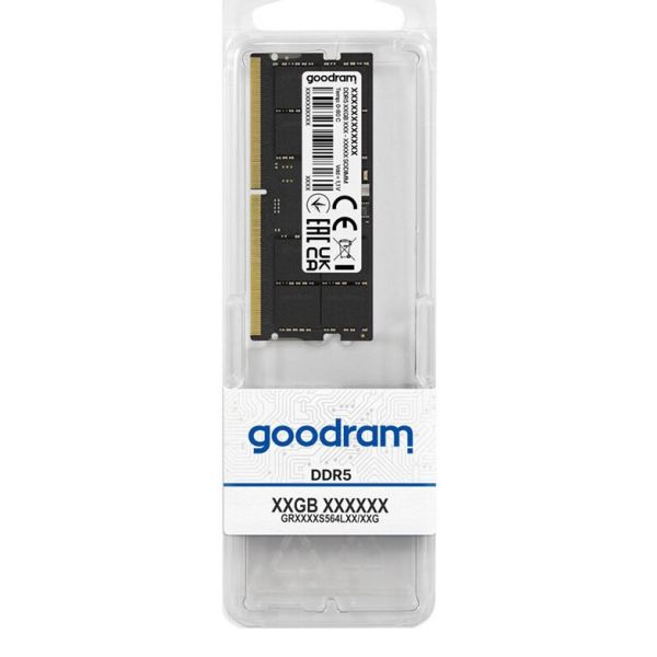 Goodram GR5600S564L46/32G geheugenmodule 32 GB 1 x 32 GB DDR5 262-pin SO-DIMM (GR5600S564L46/32G)
