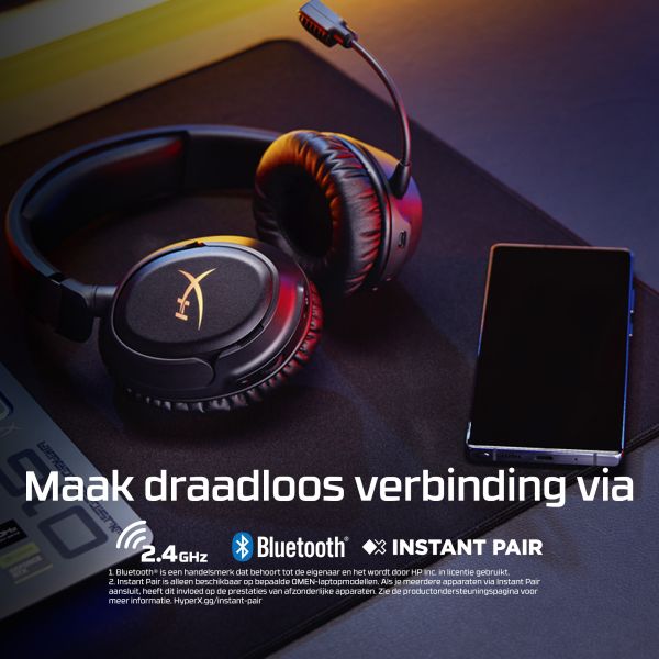 HyperX Cloud Flight 2 - Wireless Gaming Headset (White) (B5VC5AA) HyperX Cloud Flight 2 - Wireless Gaming Headset (White) (B5VC5AA)