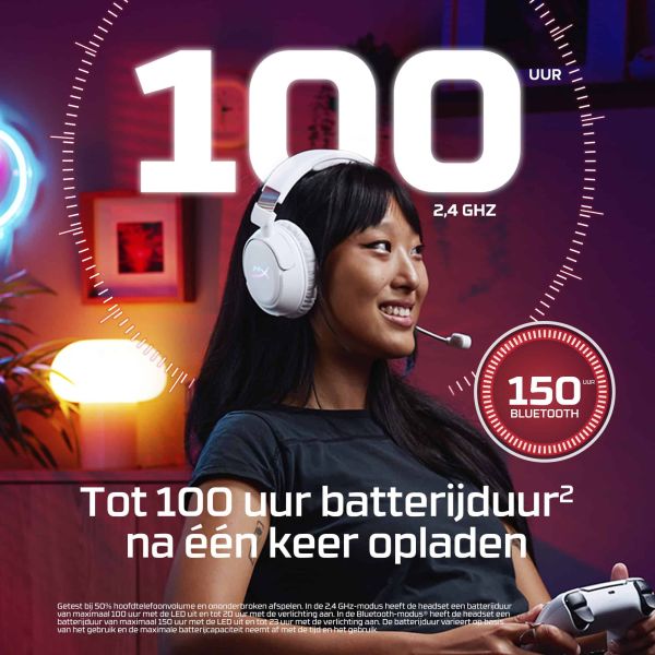 HyperX Cloud Flight 2 - Wireless Gaming Headset (White) (B5VC5AA) HyperX Cloud Flight 2 - Wireless Gaming Headset (White) (B5VC5AA)