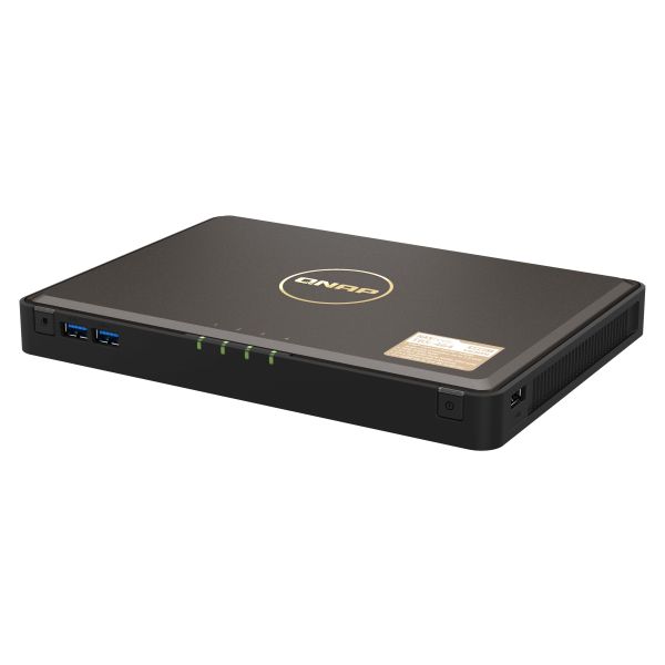 QNAP TBS-464 NAS Desktop Intel® Celeron® N5105 8 GB DDR4 0 TB QNAP Turbo System Zwart (TBS-464-8G) QNAP TBS-464 NAS Desktop Intel® Celeron® N5105 8 GB DDR4 0 TB QNAP Turbo System Zwart (TBS-464-8G)