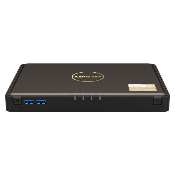 QNAP TBS-464 NAS Desktop Intel® Celeron® N5105 8 GB DDR4 0 TB QNAP Turbo System Zwart (TBS-464-8G)