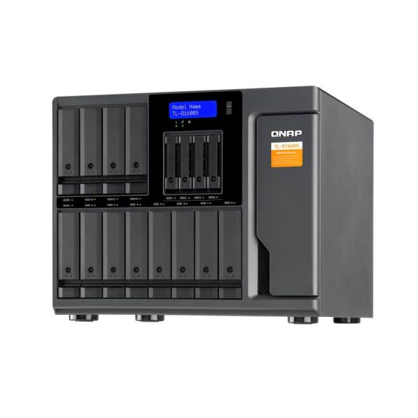 QNAP TL-D1600S behuizing voor opslagstations HDD-/SSD-behuizing Zwart, Grijs 2.5/3.5 (TL-D1600S) QNAP TL-D1600S behuizing voor opslagstations HDD-/SSD-behuizing Zwart, Grijs 2.5/3.5 (TL-D1600S)