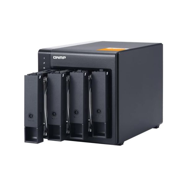 QNAP TL-D400S behuizing voor opslagstations HDD-/SSD-behuizing Zwart, Grijs 2.5/3.5 (TL-D400S)