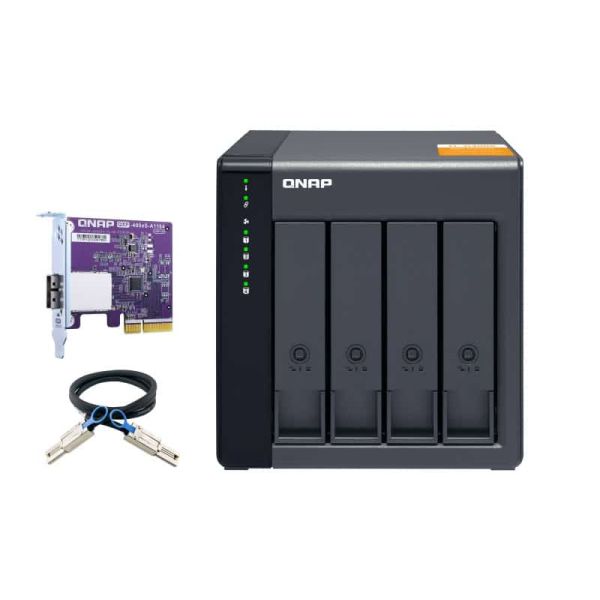 QNAP TL-D400S behuizing voor opslagstations HDD-/SSD-behuizing Zwart, Grijs 2.5/3.5 (TL-D400S)